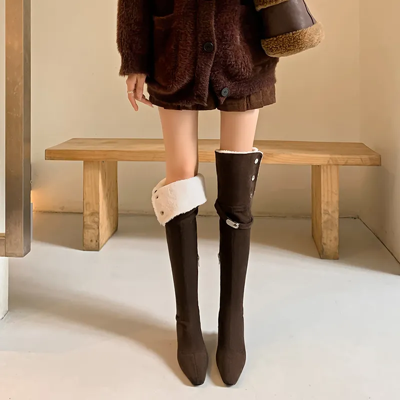 Bai Shiting Over-the-knee Boots 5cm Women's-6
