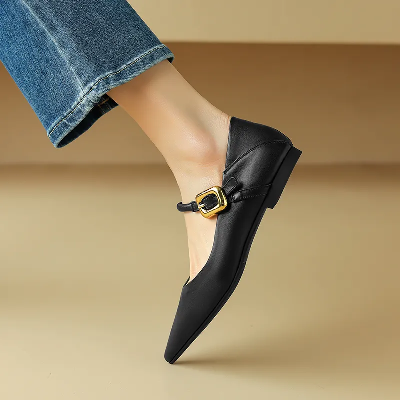 Bai Shiting Casual Single Shoes 1cm Women's-3