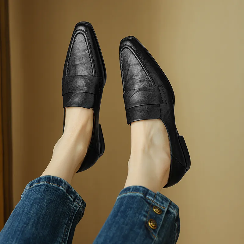 Bai Shiting Loafers 2cm Women's-1
