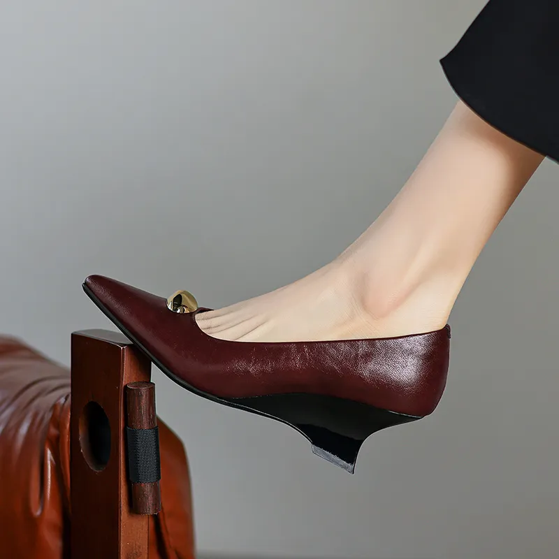 Bai Shiting Wedge Heel High Heels 6cm Women's-11