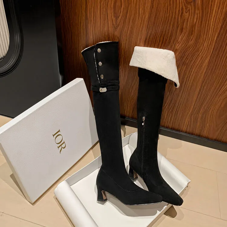 Bai Shiting Over-the-knee Boots 5cm Women's-4