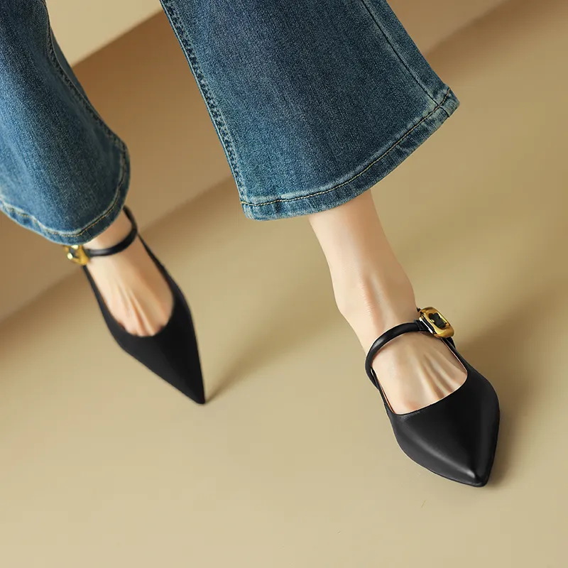 Bai Shiting Casual Single Shoes 1cm Women's-1