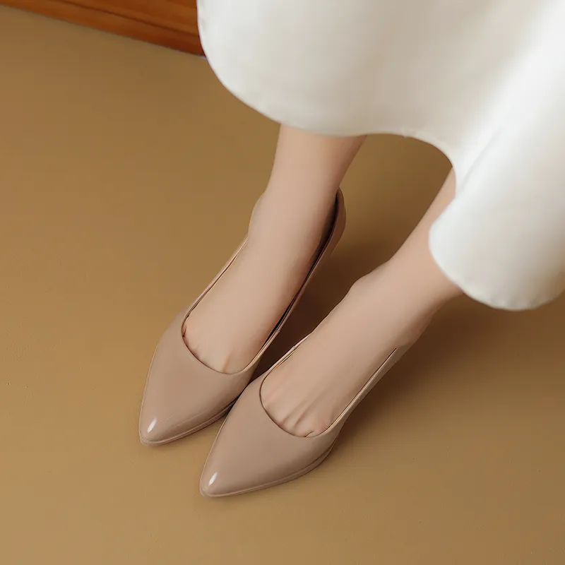 Bai Shiting Chunky Heel High Heels Women's-8