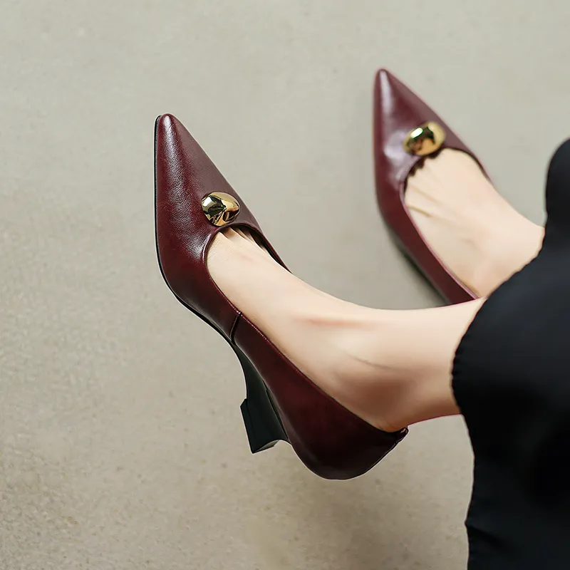 Bai Shiting Wedge Heel High Heels 6cm Women's-14