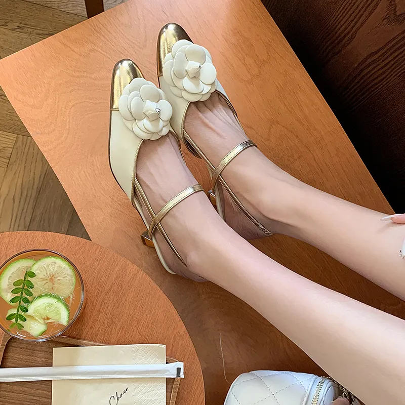 Bai Shiting Slim Heel High Heels 5.5cm Women's-2