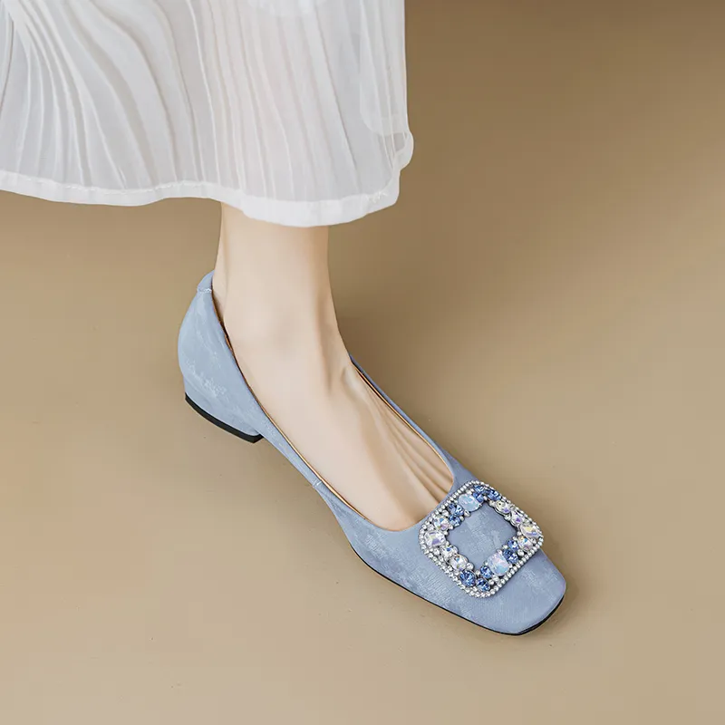 Bai Shiting Chunky Heel High Heels 3cm Women's-13