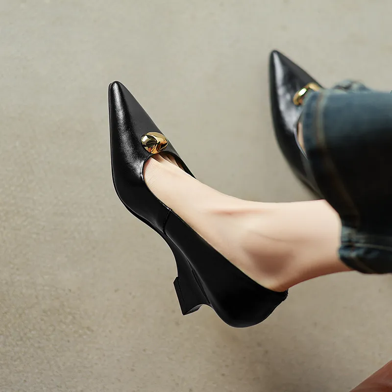 Bai Shiting Wedge Heel High Heels 6cm Women's-2