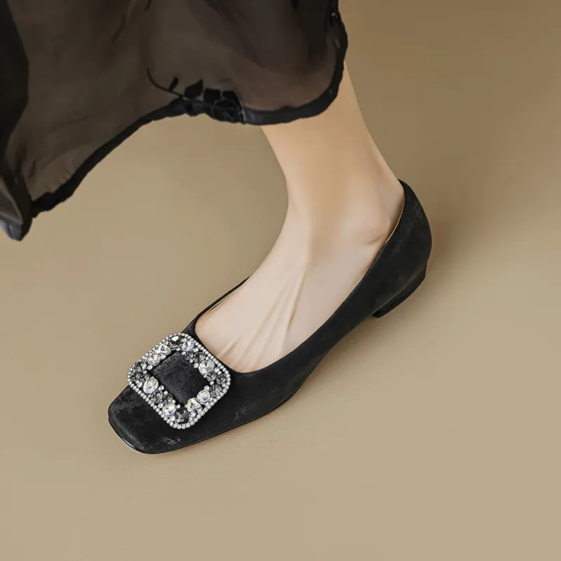 Bai Shiting Chunky Heel High Heels 3cm Women's-4