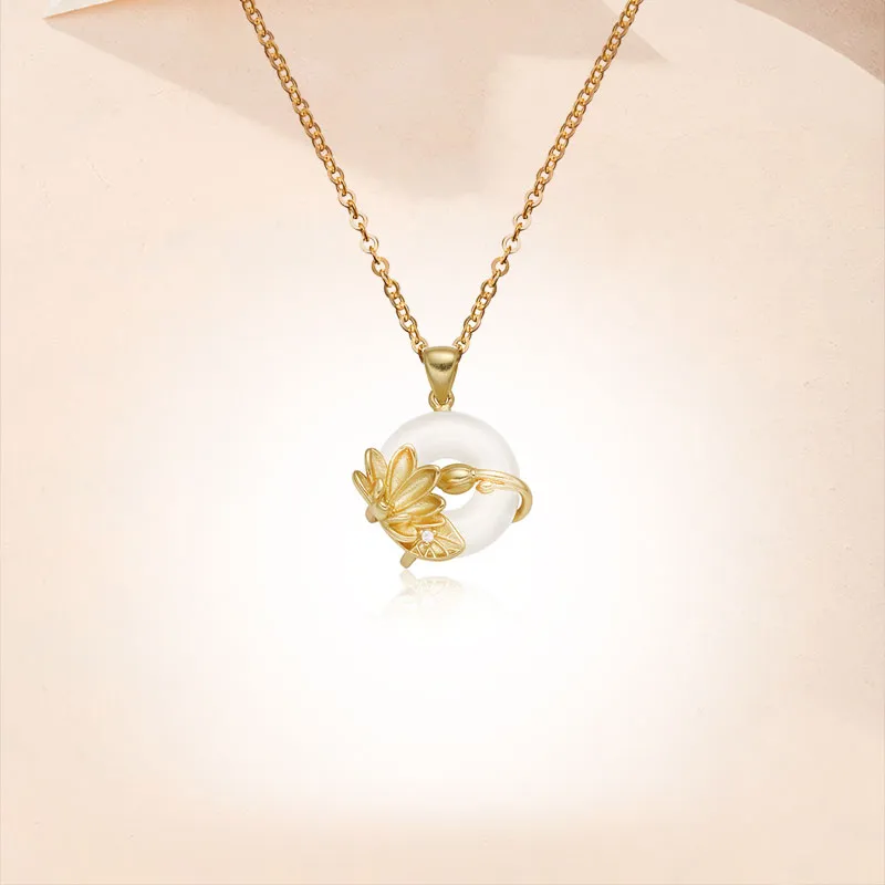 AEMC Colored Glaze Jade Necklaces Unisex-11
