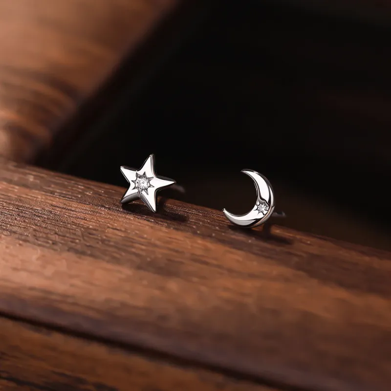 AEMC 999 Fine Silver Stud Earrings Unisex-2