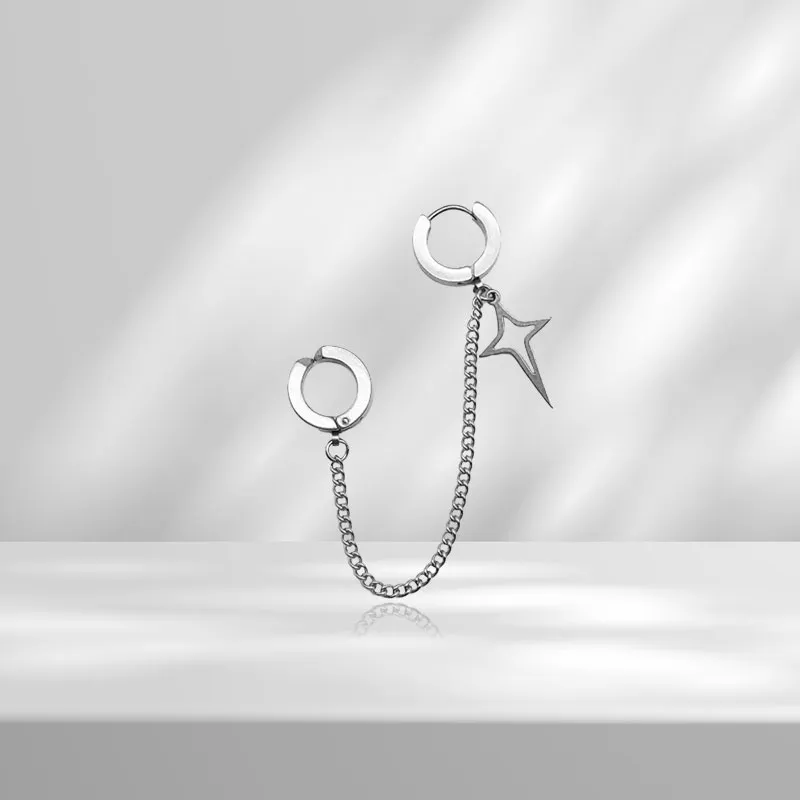 AEMC Alloy Clip On Earrings Unisex-5