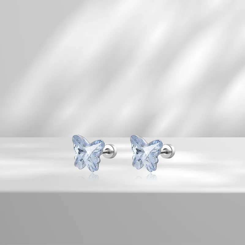 AEMC Titanium Steel Stud Earrings Unisex-1