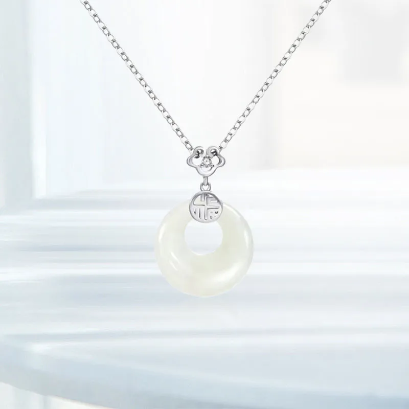 AEMC Colored Glaze Jade Necklaces Unisex-5