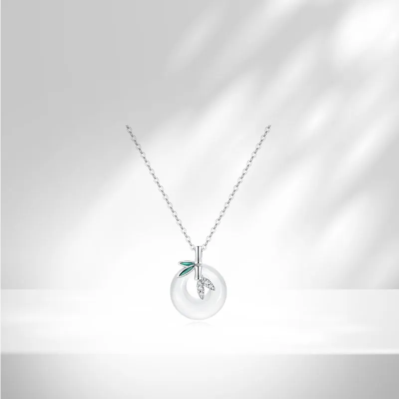AEMC Colored Glaze Jade Necklaces Unisex-18