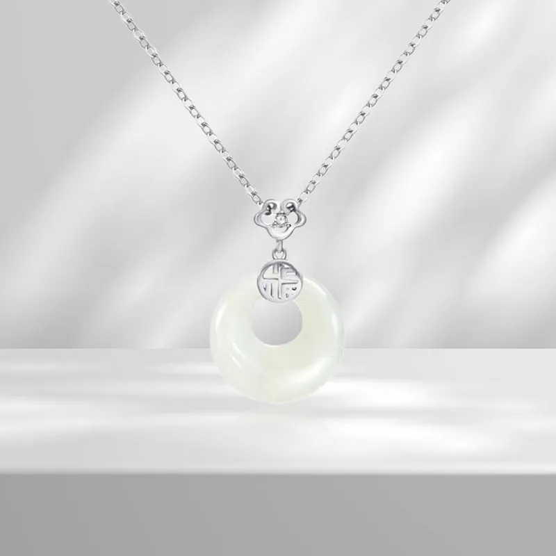 AEMC Colored Glaze Jade Necklaces Unisex-1