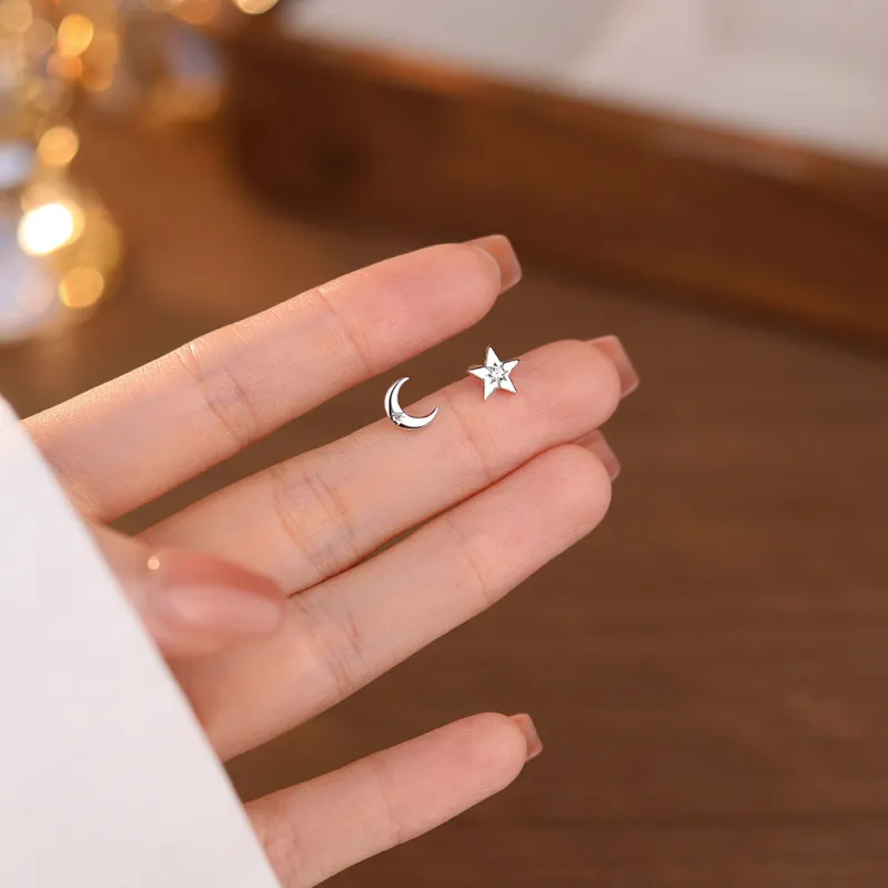 AEMC 999 Fine Silver Stud Earrings Unisex-3