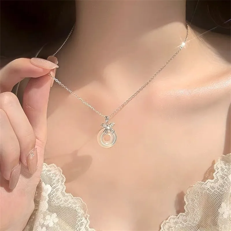 AEMC Colored Glaze Jade Necklaces Unisex-4