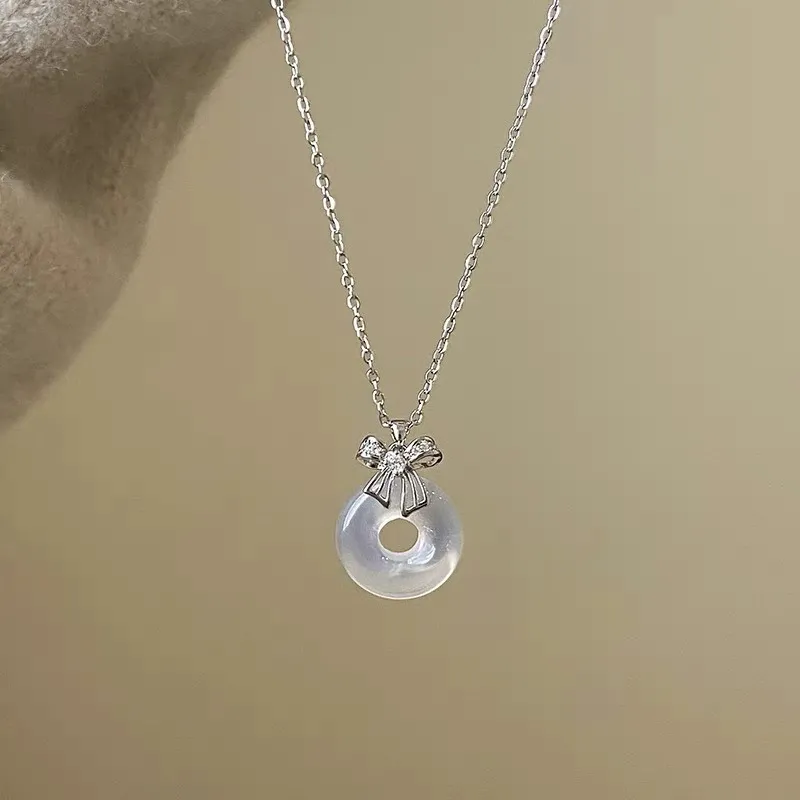 AEMC Colored Glaze Jade Necklaces Unisex-2