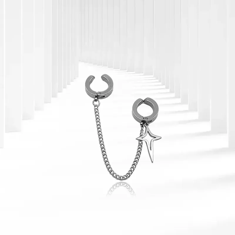 AEMC Alloy Clip On Earrings Unisex-9