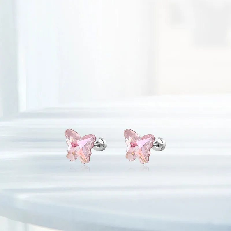 AEMC Titanium Steel Stud Earrings Unisex-7