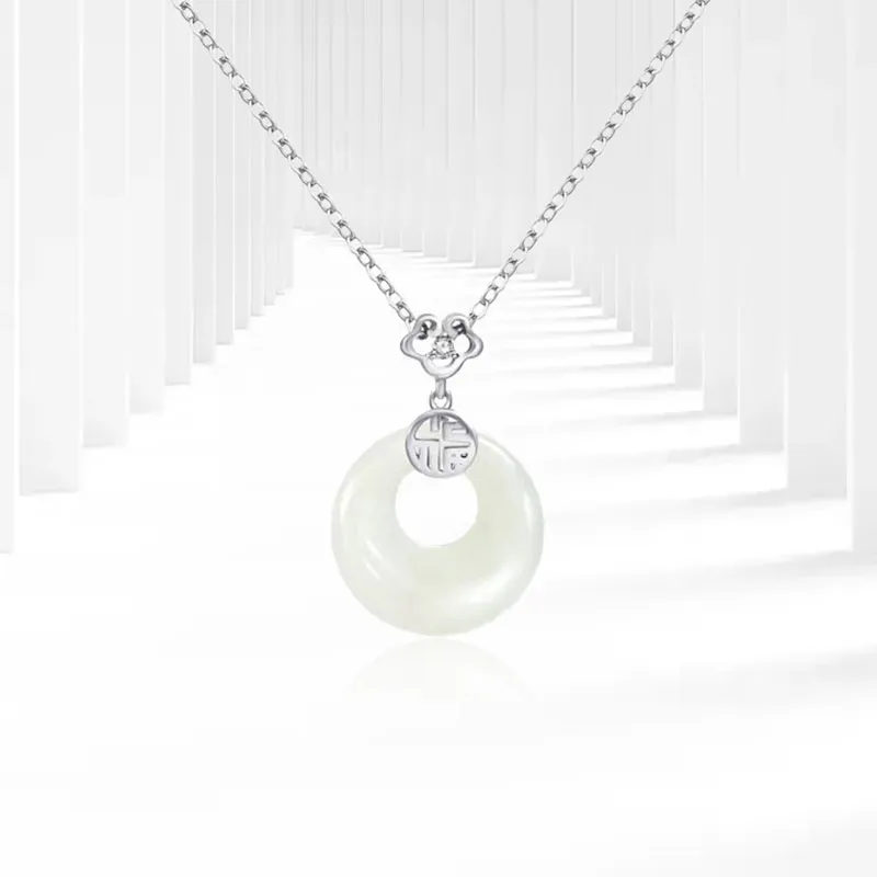 AEMC Colored Glaze Jade Necklaces Unisex-2