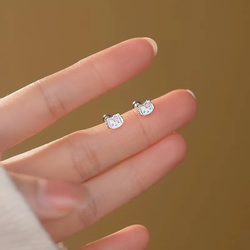 AEMC Sterling Silver Stud Earrings Unisex-2
