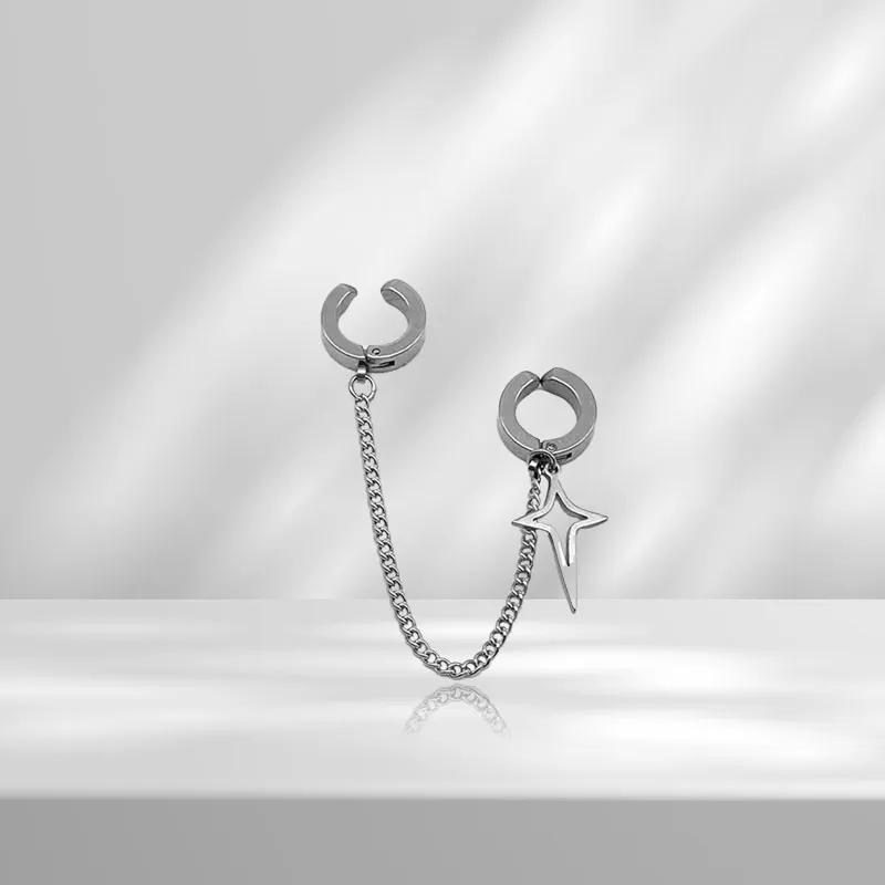 AEMC Alloy Clip On Earrings Unisex-8