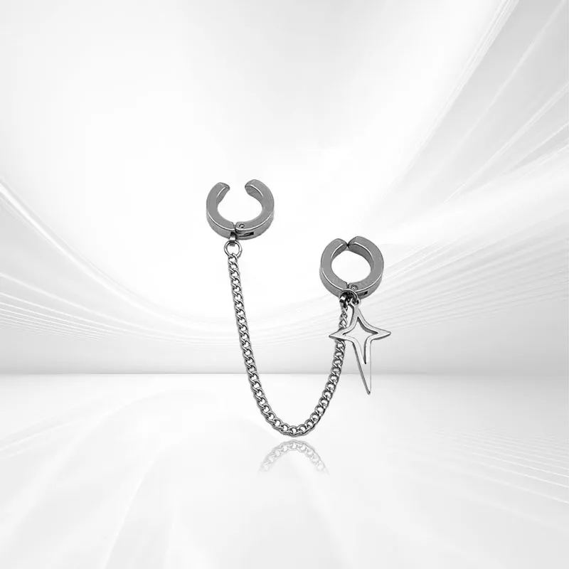 AEMC Alloy Clip On Earrings Unisex-11