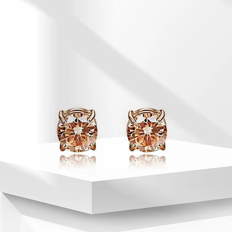AEMC Titanium Steel Zircon Clip On Earrings Unisex-6