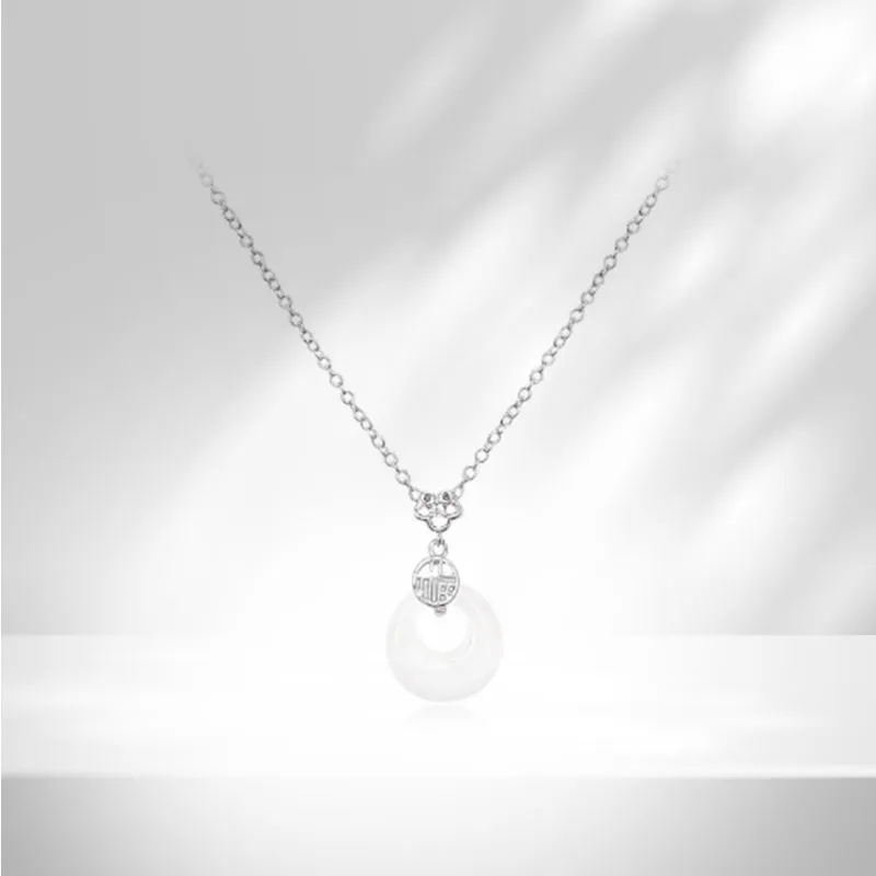 AEMC Colored Glaze Jade Necklaces Unisex-2