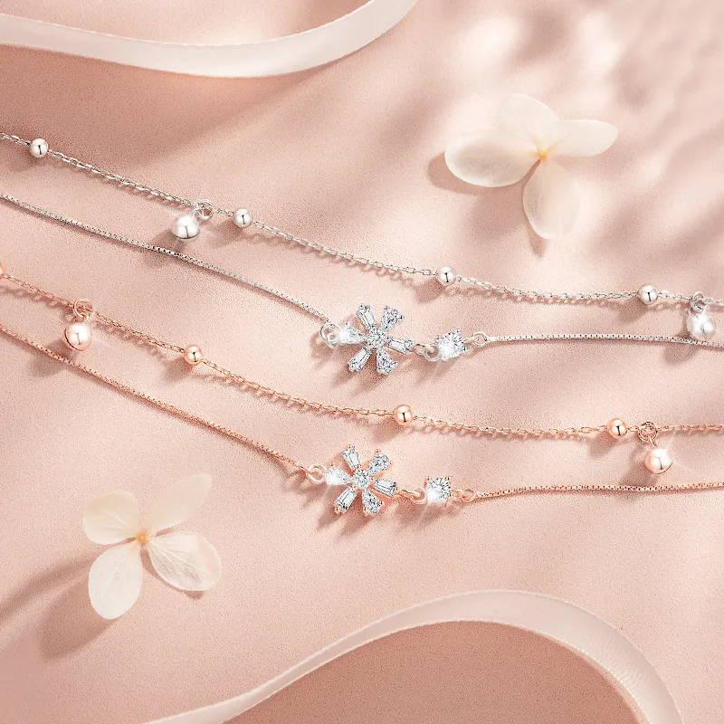 Bao Yi 925 Sterling Silver Anklets Women's-7