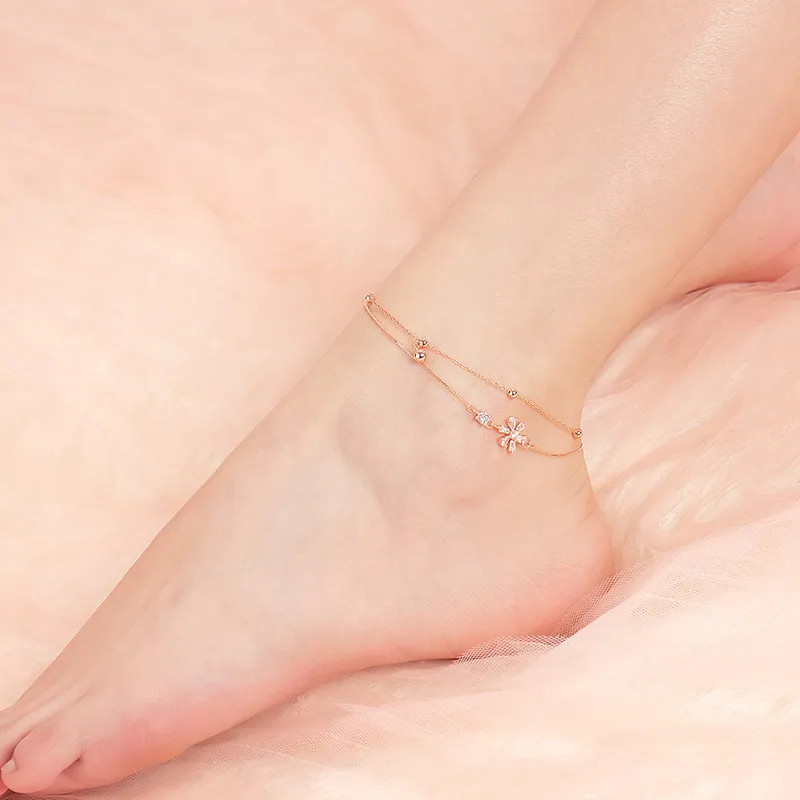 Bao Yi 925 Sterling Silver Anklets Women's-1