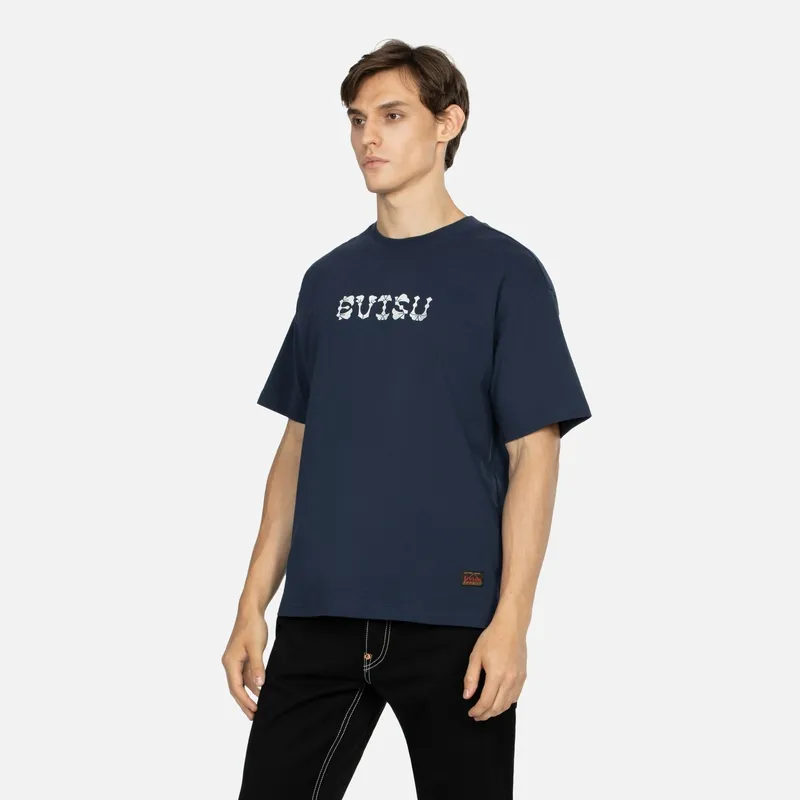 EVISU T Shirts Men Black Blue-2