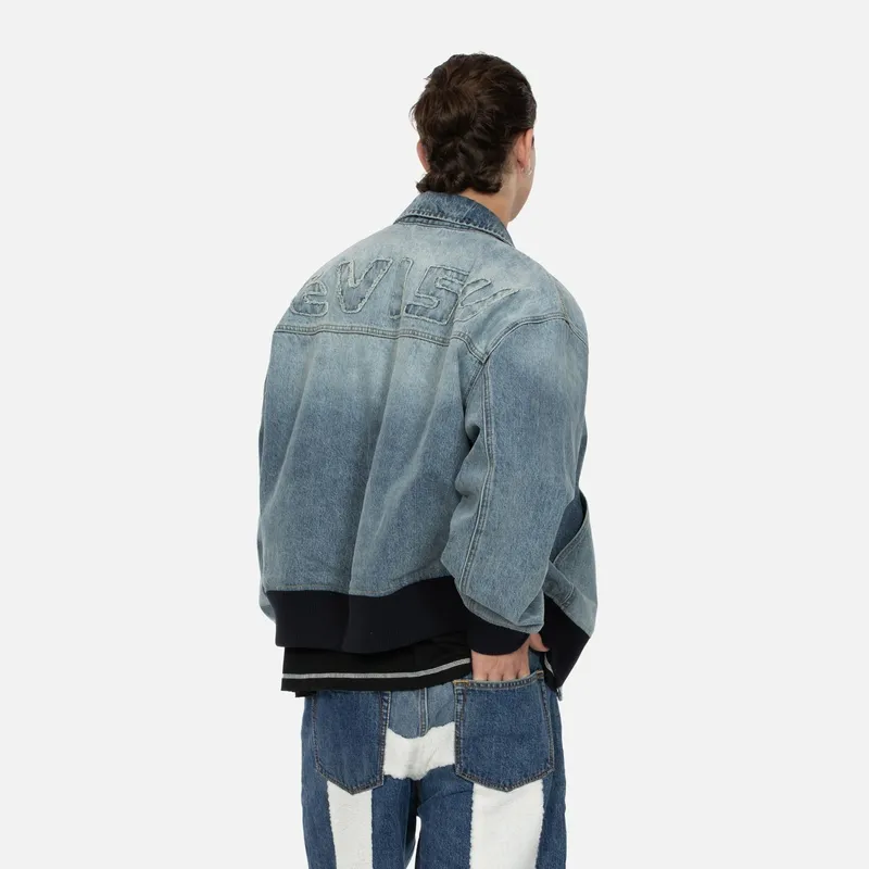 EVISU Denim Jackets Unisex Denim Blue-2