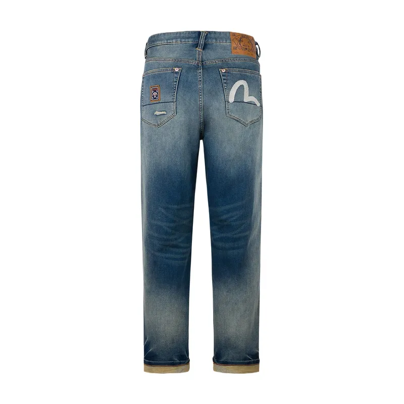 EVISU Lanyard Seagull embroidery Jeans-1