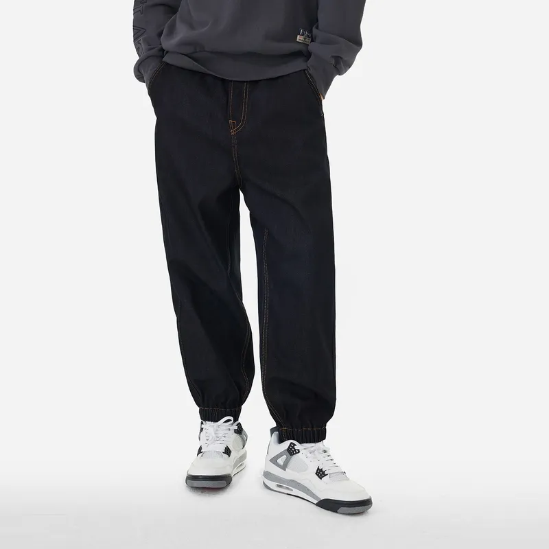 EVISU Denim Casual Pants Men's Denim Blue-3