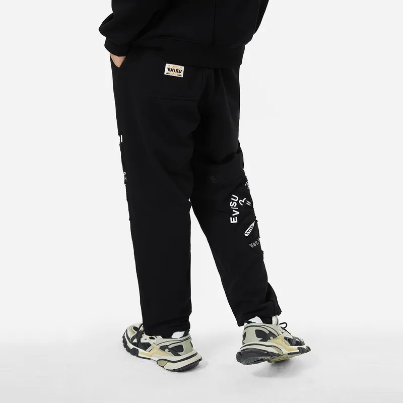 EVISU Casual Pants Men Black-2