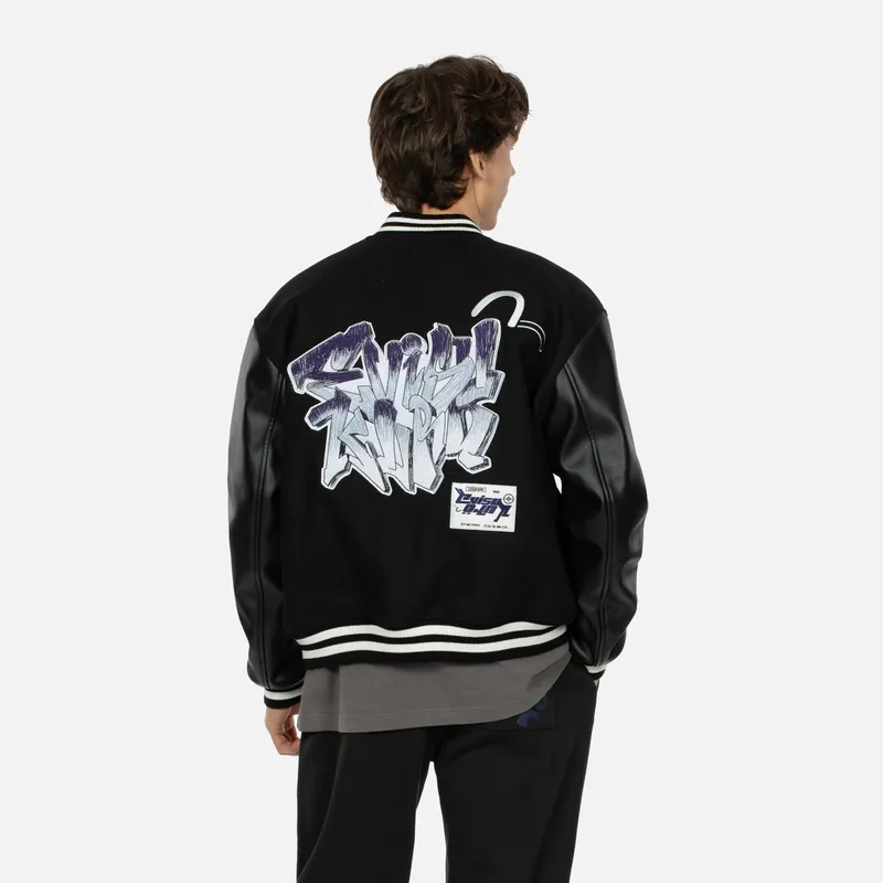EVISU Baseball Jerseys Men Black-2