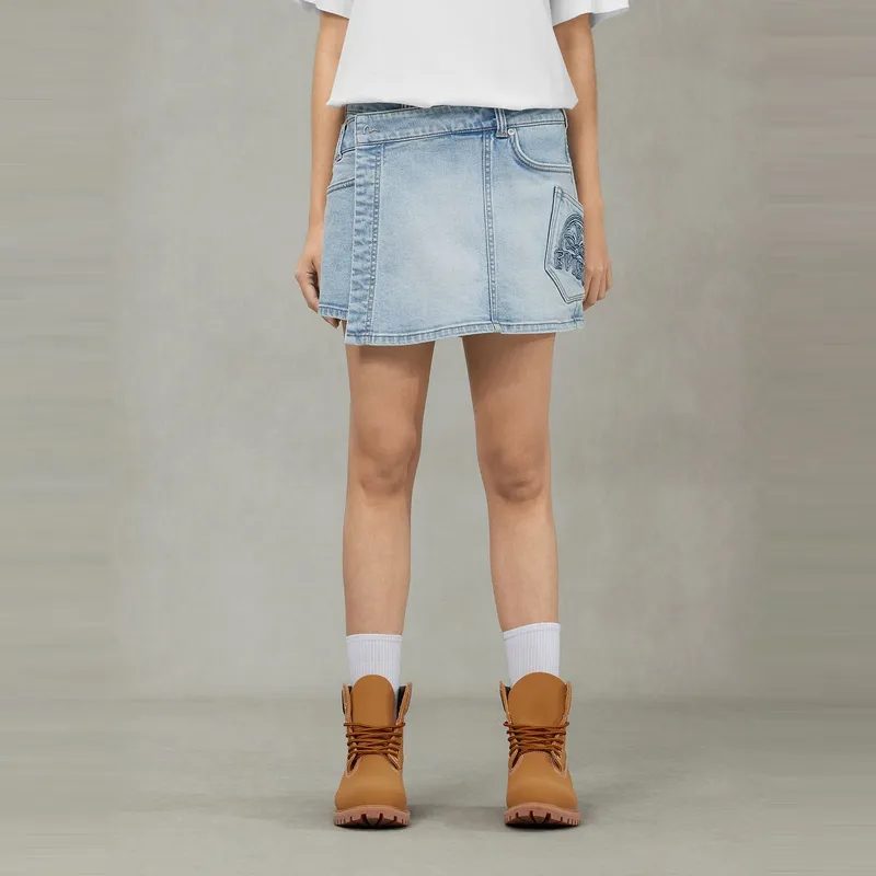 EVISU Denim Shorts Women's Denim Blue-2