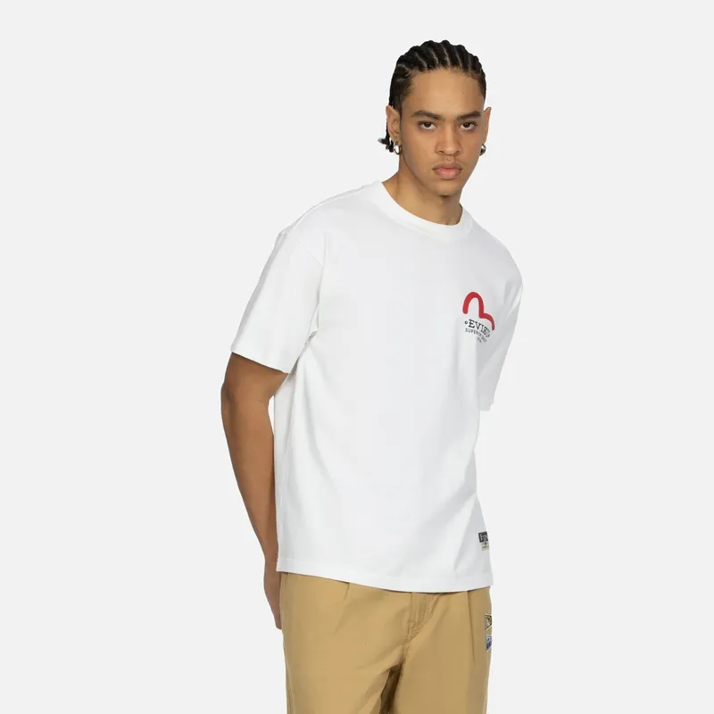 EVISU Godhead Daicock Cotton T-shirt-3