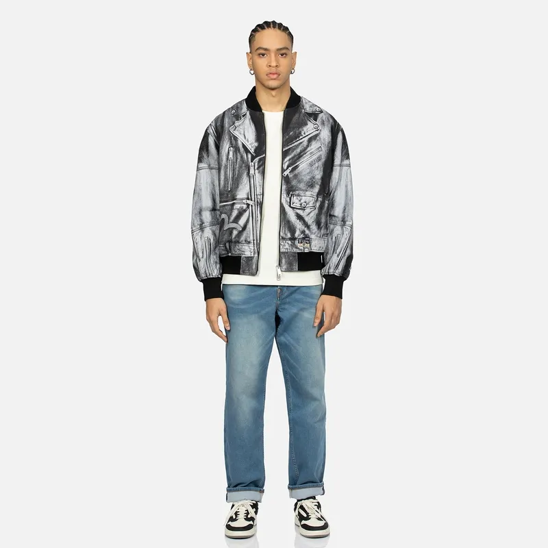 EVISU Jackets Men Denim Black Full Floor-4