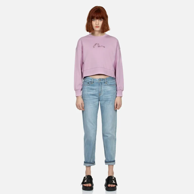 EVISU Sweatshirts Women's Pink-4