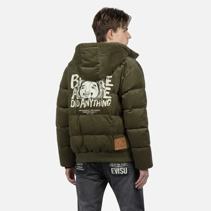 EVISU Down Jackets Men Army Green-2
