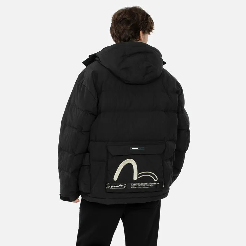 EVISU AW23 Down Jacket Men's Black-3
