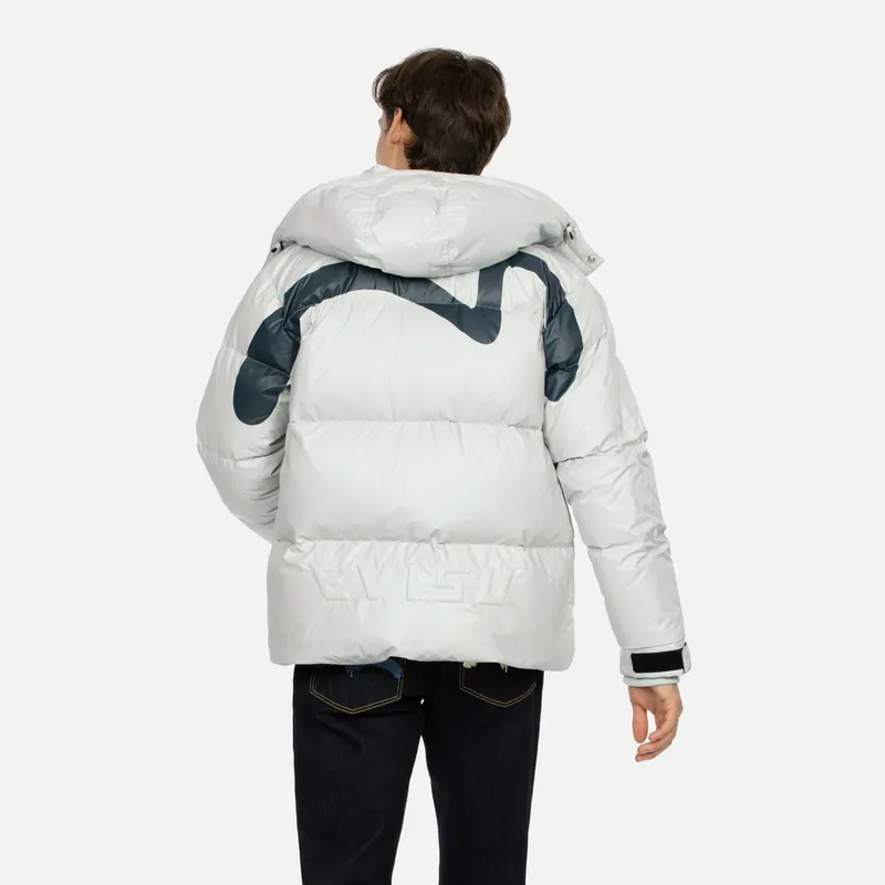 EVISU Down Jackets Men Silver Gray-2