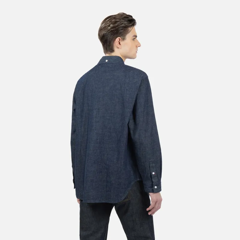 EVISU Shirts Men Denim Blue-3