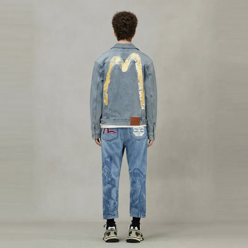 EVISU SS25 Denim Jacket Men's Denim Blue-2