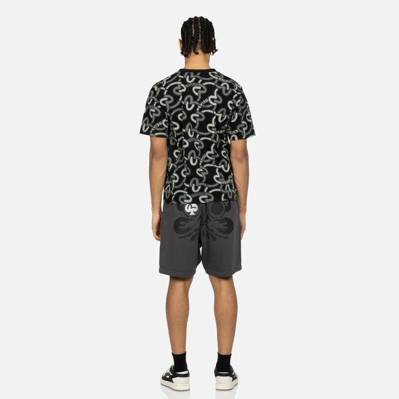 EVISU Casual Shorts Men Charcoal Gray-4