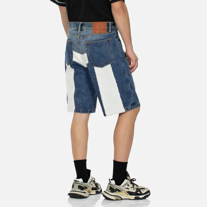 EVISU Denim Shorts Unisex Denim Blue-2