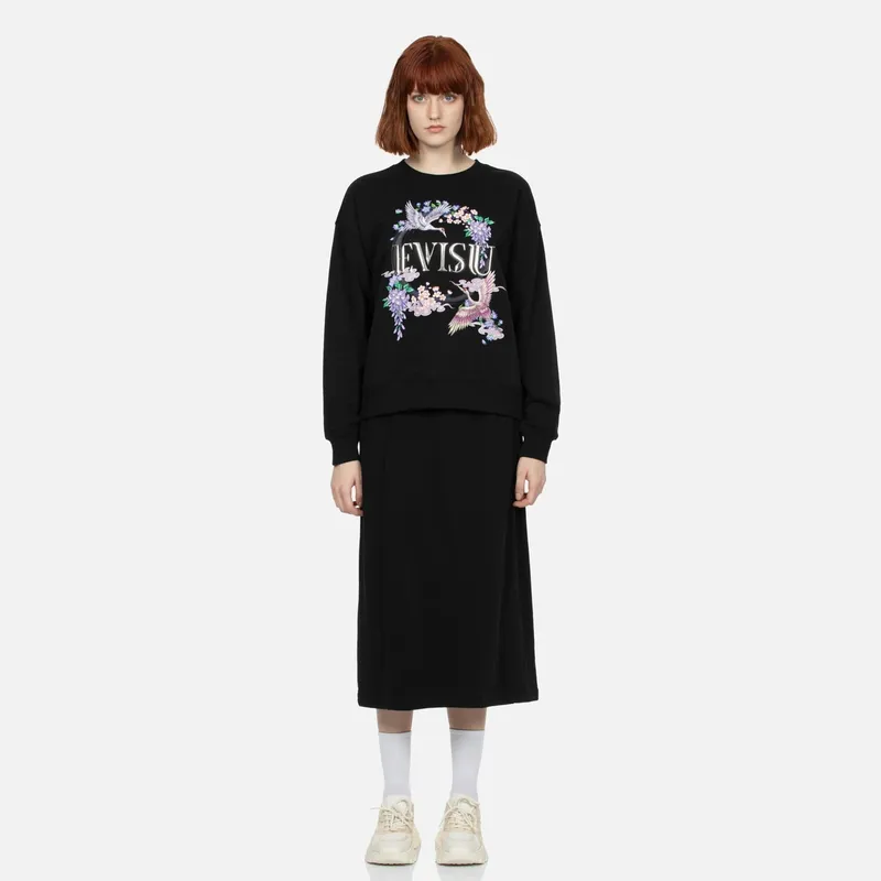 EVISU Sweatshirts Women's Black-4